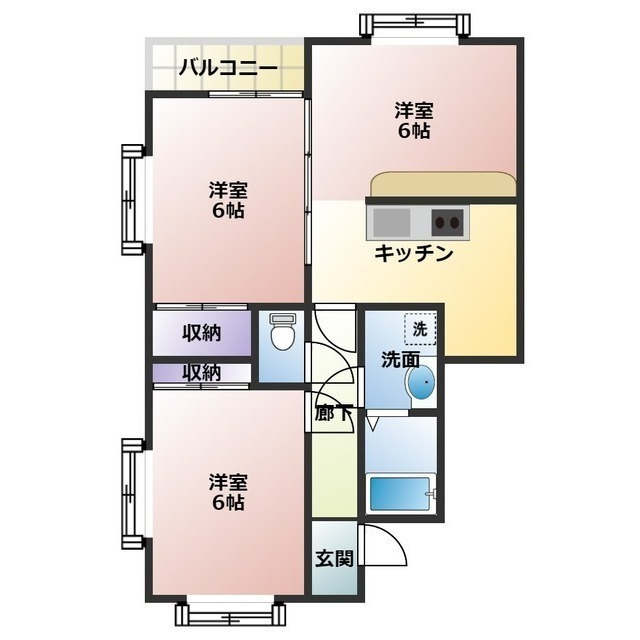 リバティシティⅧの間取り