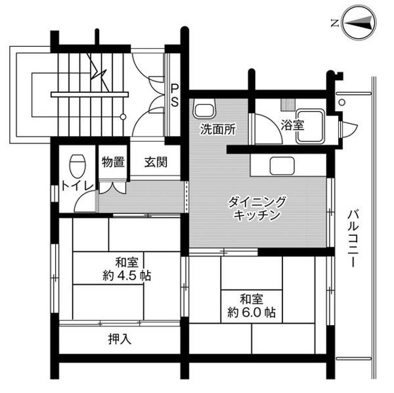 【間取り】 | ビレッジハウス的場2号棟