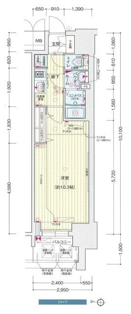 プレサンス丸の内リラティの間取り
