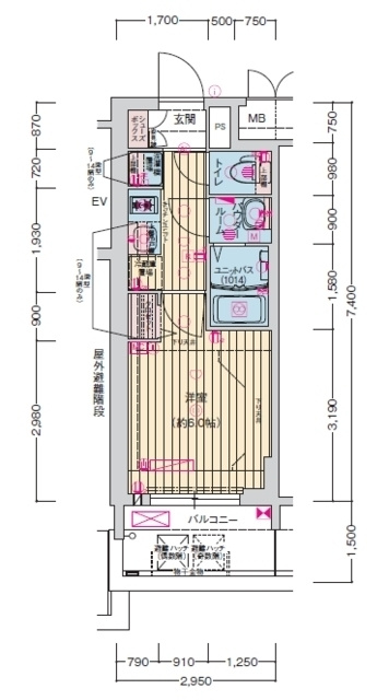プレサンス名古屋幅下ファビュラスの間取り
