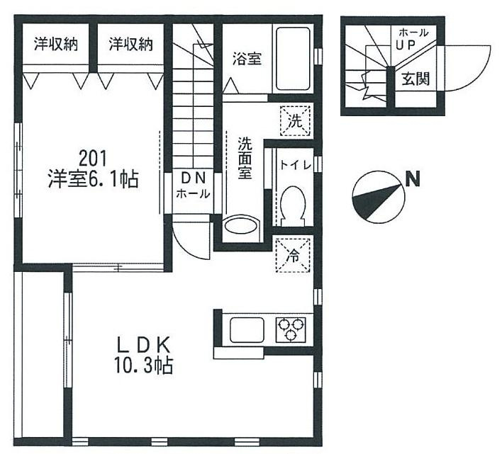 ラシーネはけの森の間取り