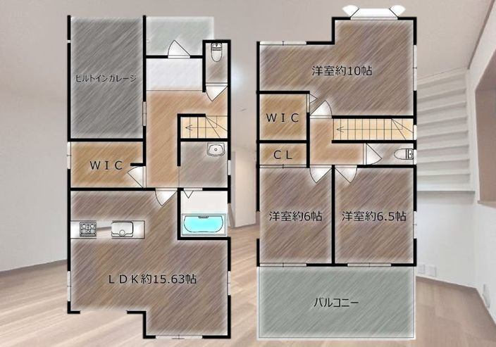 厚木市鳶尾1丁目　中古戸建の間取り|間取図「厚木市鳶尾1丁目　中古戸建」