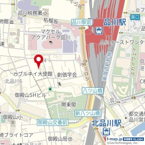 ハーモニーレジデンス品川高輪の地図