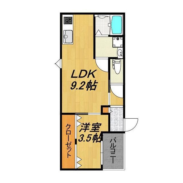 LE　COCON岐阜Ⅲの間取り