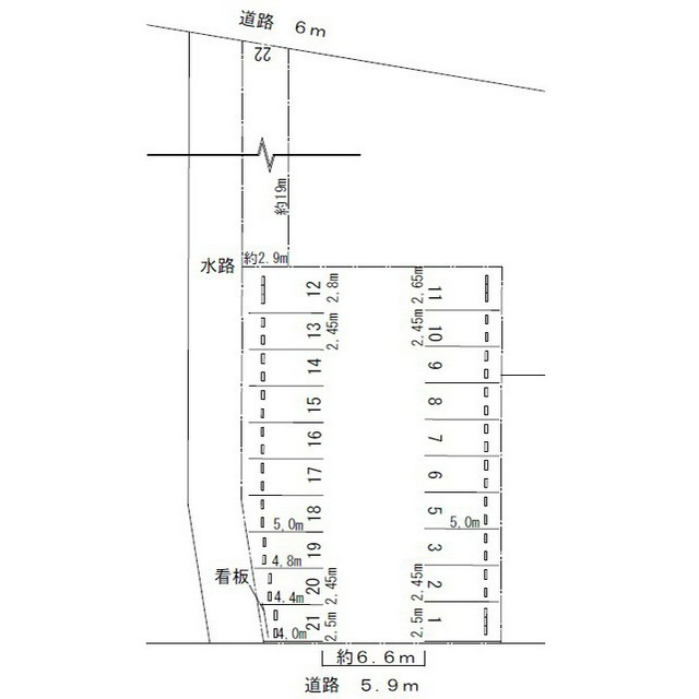 岐阜市西荘２丁目の駐車場の間取り