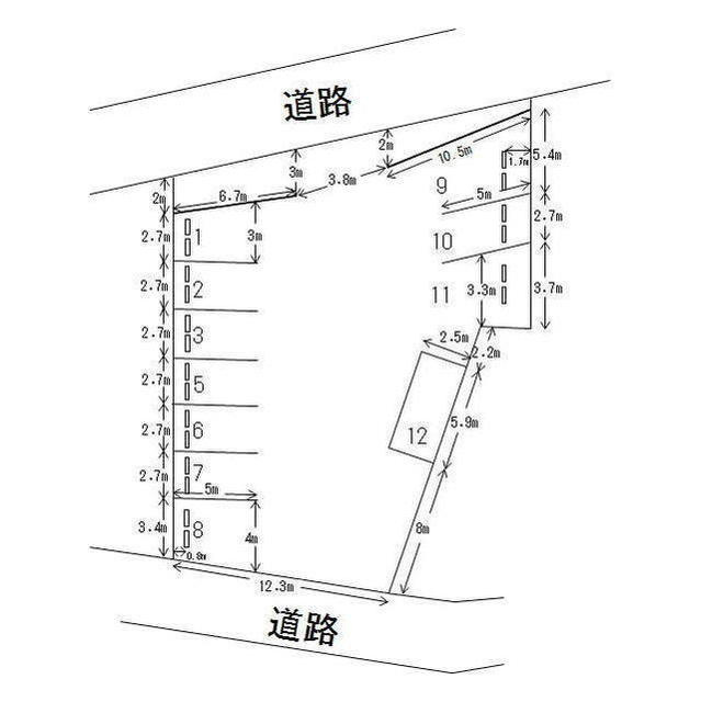 鏡島辰己野駐車場の間取り