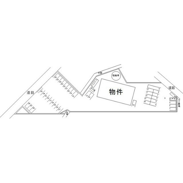 羽島郡岐南町八剣北７丁目のアパートの駐車場