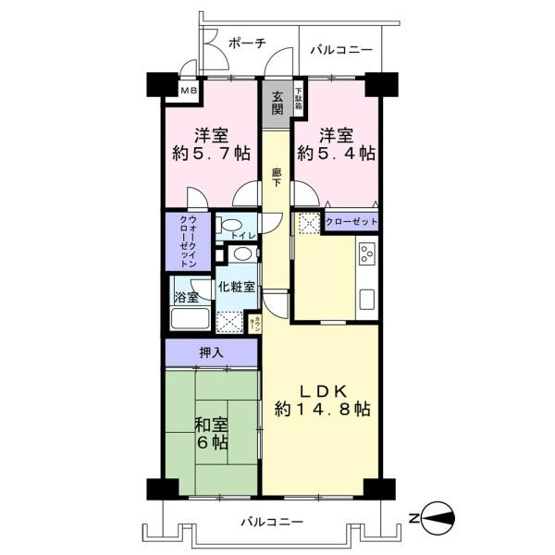 【間取り】 | ●ダイアパレス草加2●