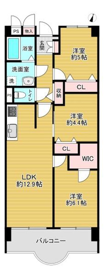 【間取り】 | ファミールハイツ城東B棟