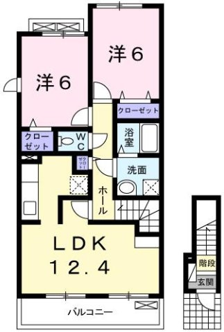 【間取り】 | ボヌール・アヴニール　Ⅰ