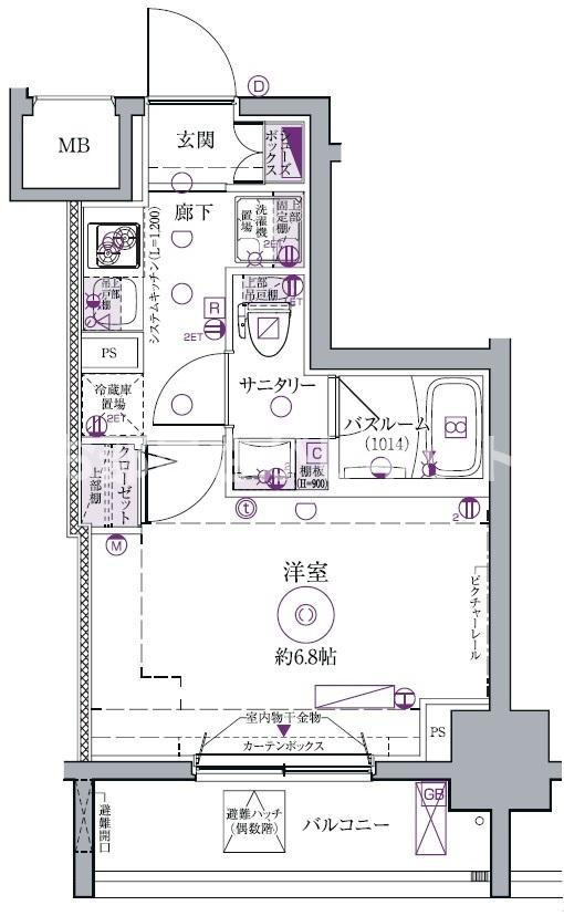 クレヴィスタ大森【おとり物件なし】の間取り