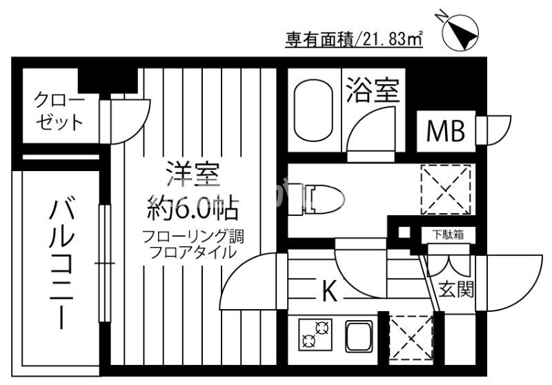 エクシム西巣鴨【おとり物件なし】#学生・社会人にオススメ！初期費用分割払いOK！の間取り