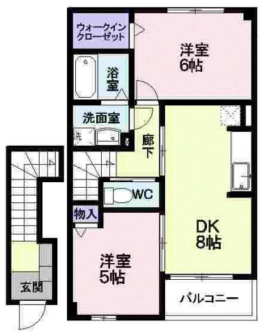 リバティーベルＢの間取り|間取図