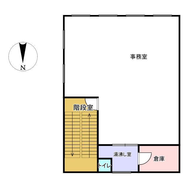 斐川町直江貸事務所の間取り
