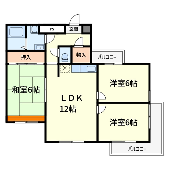 【間取り】 | ベルハウス高槻