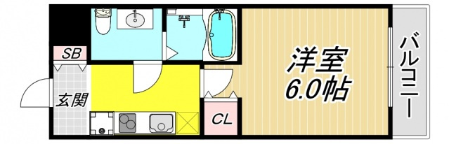 アリビオ立花Ⅰの間取り