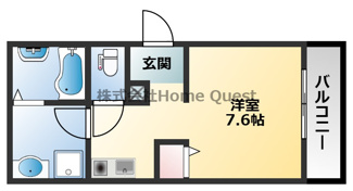 【間取り】 | MELDIA大蓮Ⅰ