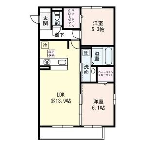 【間取り】 | セジュールニューパークヒル | 00305号室の間取り図
