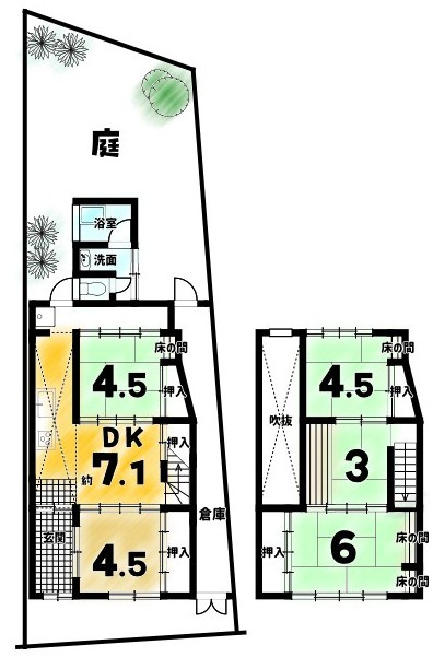 西ノ京北円町の間取り