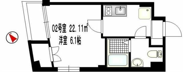 ｂ’ＣＡＳＡ蒲田の間取り