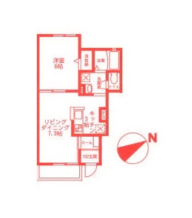 横浜市港北区菊名３丁目のアパートの間取り
