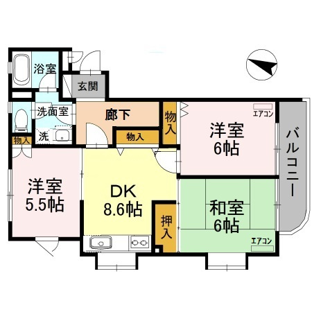 パークス　Ⅱ の間取り