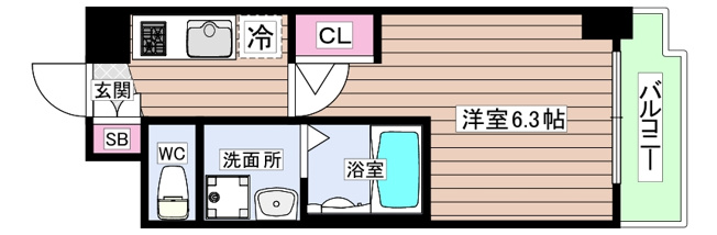 【間取り】 | エステムコート新大阪XⅦベイス