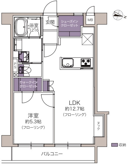 セントラル小石川の間取り