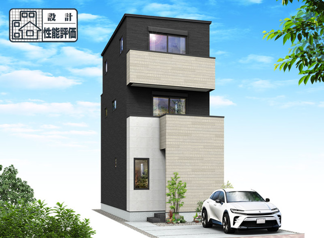 【完成予想図】 | 葵区八千代町3期　新築戸建　全1棟