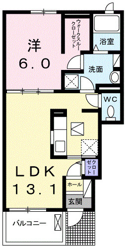 フランボアーズ篠山Ⅰの間取り