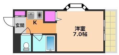 サンハイツ殿町の間取り