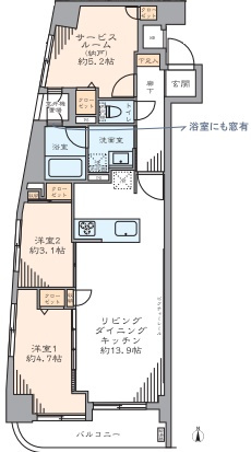 セントレー亀戸の間取り
