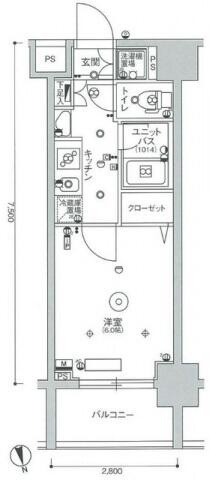 【間取り】 | スカイコート蒲田ガーデン | 間取図