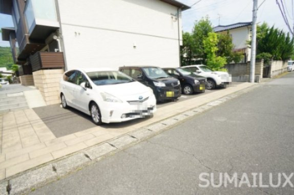 熊本市西区春日８丁目のアパートの駐車場