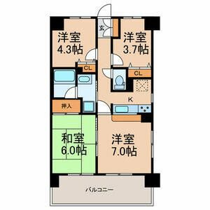 マイキャッスル柏豊四季の間取り