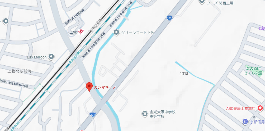 カンマキーノの地図