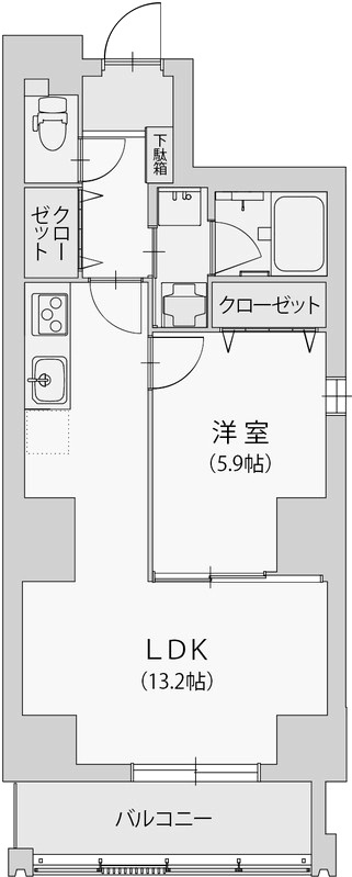 ルノンセンター南の間取り