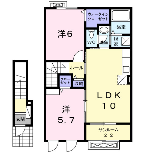 コンフォールⅠの間取り