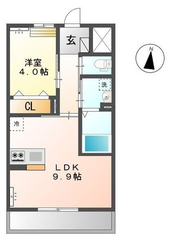 カーサ　フェリーチェの間取り