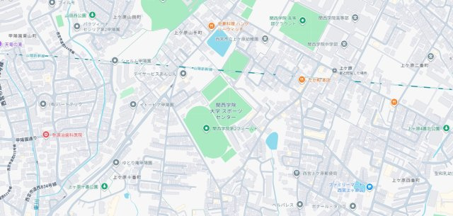 西宮市上ケ原六番町　第1期　新築一戸建ての地図