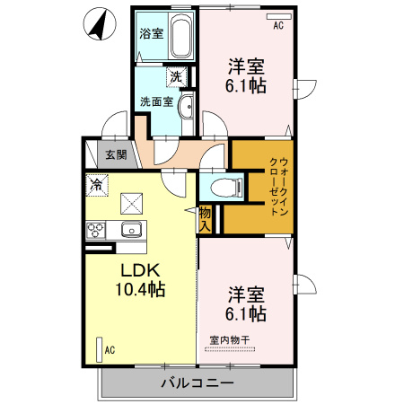 パークハウスⅥの間取り
