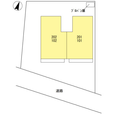 パークハウスⅥの区画図