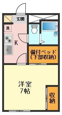 レオパレスアルカディア南水元の間取り