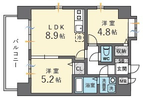 【間取り】 | ウイングコートＦ館