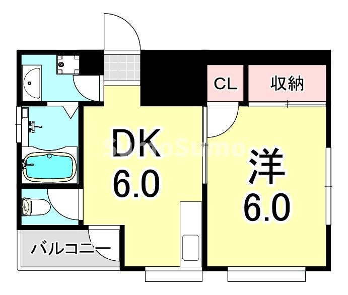 グリーンヒル新長田の間取り