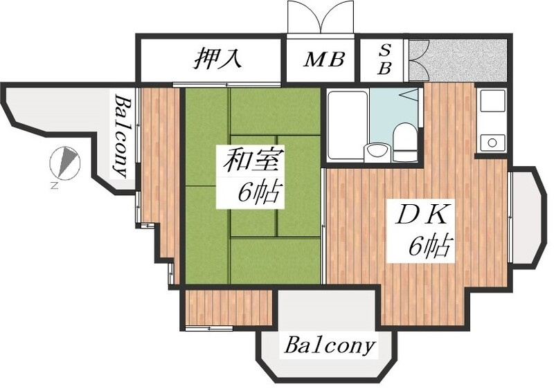 サムティ灘駅前の間取り