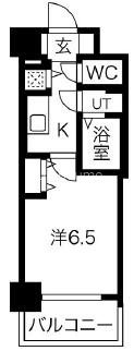 ジアコスモ難波南の間取り