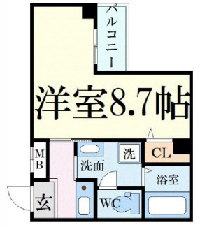 サンクール松屋町の間取り