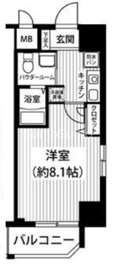 エスリード北浜の間取り