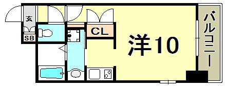 エスライズ新神戸の間取り